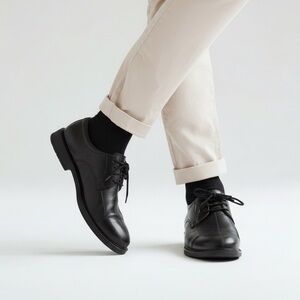 Belvedere Coronado Black Leather Oxfords Lace Up Dress Shoes Men’s 12D